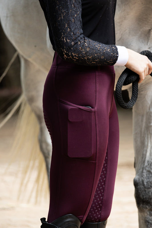 INDIANA MAROON RIDING TIGHT