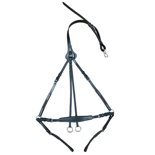 INDIANA FLAT 3 POINT ELASTIC BREASPLATE WITH RUNNING ATTACHMENT