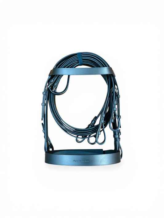 POLO BRIDLE WITH DOUBLE LEATHER REINS