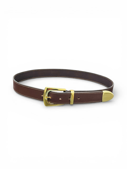 Texas Western Buckle Brown Belt