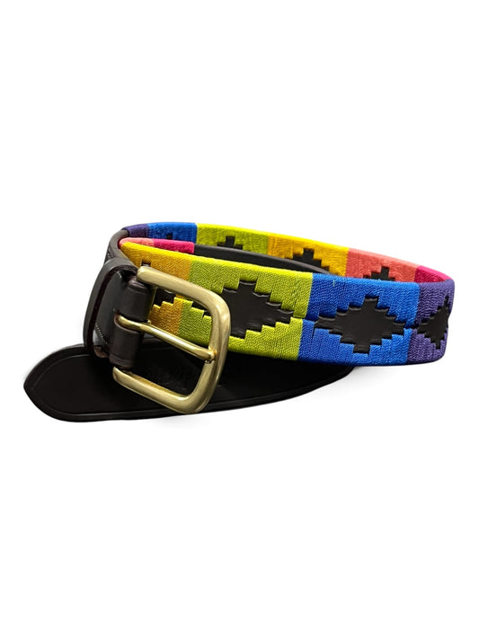 INDIANA ARGENTINIAN RAINBOW POLO BELT
