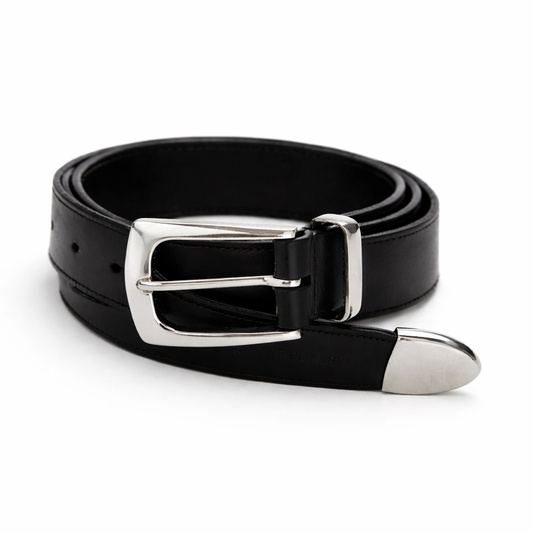Texas Western Buckle Black Belt
