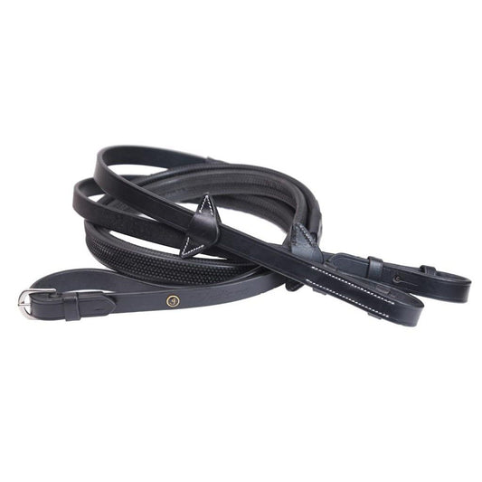 Indiana Signature Series Rubber Grip Reins with Stopper and Stainless Steel Hardware